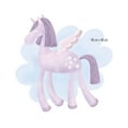 thumbnail image 4 of Purple Unicorn in Clouds - Fabric Wall Art Decals for Children's Rooms, 4 of 4