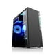thumbnail image 1 of Caja de computadora de escritorio ATX con panel lateral transparente de vista completa, soporte para ATX/M-ATX/Mini ITX, enfriador de CPU de 158 mm/tarjeta gráfica de 310 mm., 1 of 6