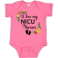thumbnail image 3 of Inktastic I Love My Nicu Nurses with Baby Footprints and Flowers Boys or Girls Baby Bodysuit, 3 of 5