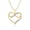 Yellow, variant on 10K Rose Gold Diamond (1/20CT) Infinity Heart Pendant Necklace for Women 18 Inches