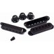 thumbnail image 1 of Cubiertas de pastillas de 48/50/52 mm con tapa de interruptor de 5 posiciones para reemplazo de guitarra Strat, color negro, 1 of 5