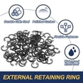 thumbnail image 3 of Uxcell Internal Retaining Rings, C-Clip Snap Ring Internal Retaining Circlip Snap for Automotive Grooved Shafts Stud 10 mm, 3 of 7
