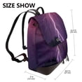 thumbnail image 2 of Easygdp Thunderstorm Violet Purple Mochila de Cuero para Mujeres, Bolso de Hombro, Bolsos de Mano de Moda para Trabajo y Viajes, 2 of 4