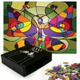 thumbnail image 3 of Ambesonne Butterflies Jigsaw Puzzle, Abstract Butterfly Art, Heirloom-Quality Fun Activity for Family Durable Cardboard, 1000 pcs, Multicolor, 3 of 6