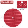 thumbnail image 2 of 48 Inch Christmas Tree Skirt – Velvet Plush Tree Mat, Soft Thickened Polyester with Red Ties, Single-Sided Printing, Available in 30in/36in/48in, Perfect for Holiday Xmas Tree Decoration, 2 of 7