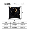 thumbnail image 5 of New Moon Symbol Covers- Set of 2 Throw Pillows in Various Sizes (16x16, 18x18, 20x20 inches) with Stylish Patterns for Home Decor and Comfort - Pillow Inserts Included, 5 of 6