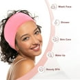 thumbnail image 7 of Unique Bargains 2pcs SPA Facial Headband for Women Washing Face Makeup Headband Pink, Black, 7 of 7