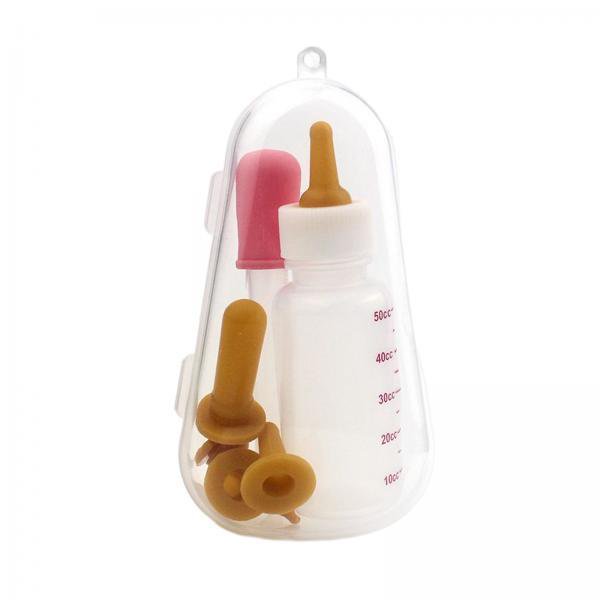 2xportátil Recién Nacido Mascota Perro Gato Lactancia Alimentador De Leche Botella Cuentagotas Kit Reutilizable