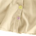 thumbnail image 5 of Ruyang Kids Girls Sweater Long Sleeve Button Down Tops Toddler Ribbed Knit Cardigan Fall School Uniform Pullover Pullover, 5 of 7