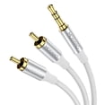 thumbnail image 1 of Adaptador de audio estéreo RCA MOSWAG de 3,5 mm macho a 2RCA macho, 1 of 6