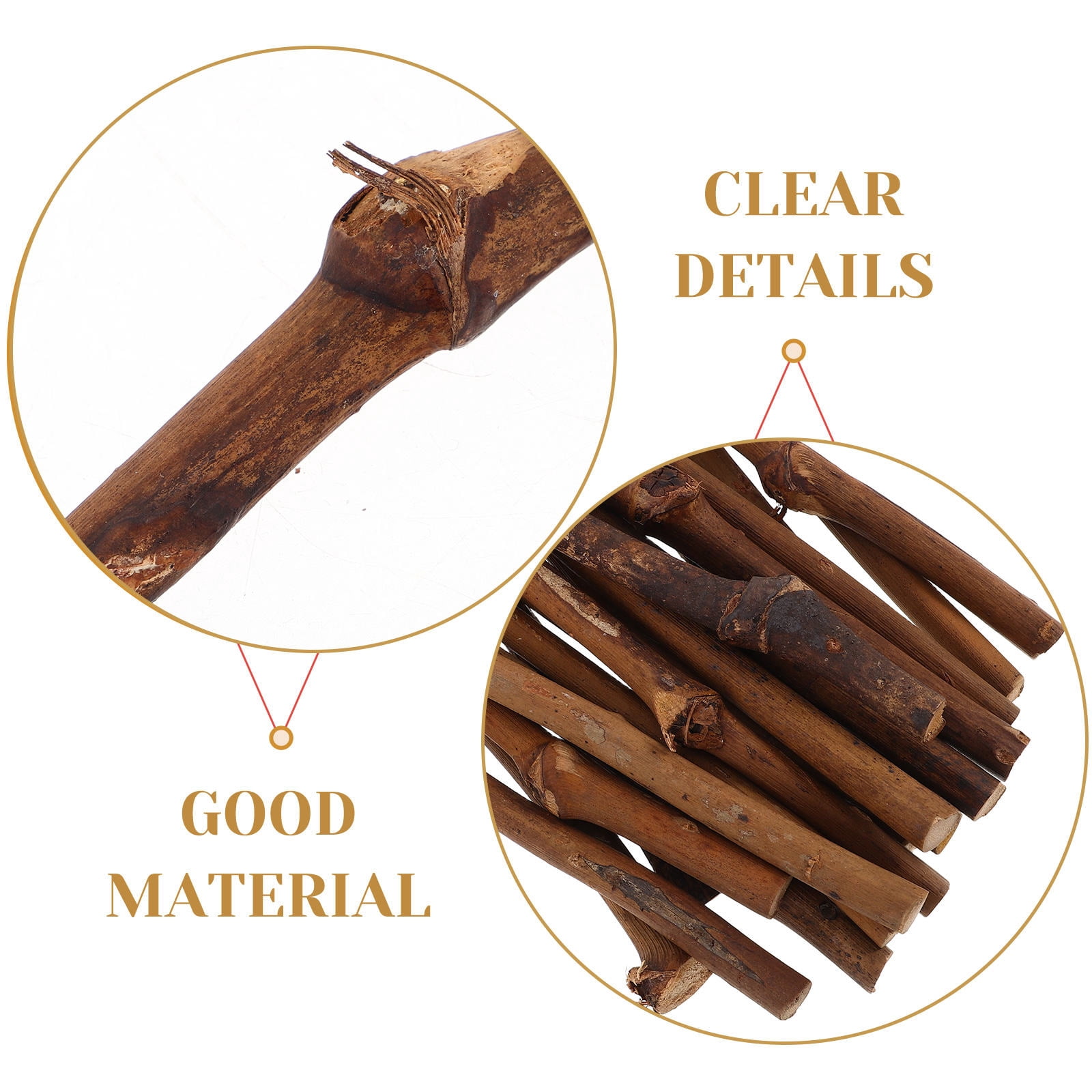 FRCOLOR  20 Pcs DIY Crafts Sticks Dowel Vine Branch Decoration Natural Twigs Holiday