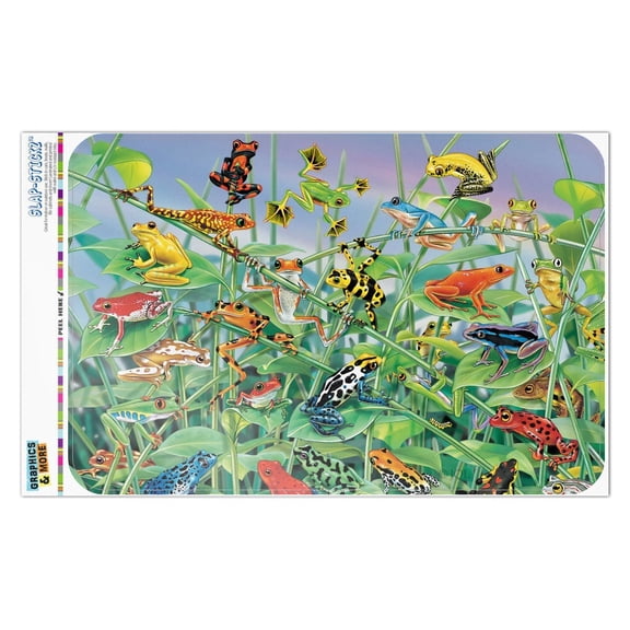 Colorful Rainforest Tree Frogs Just Hanging Around Home Business Office Sign