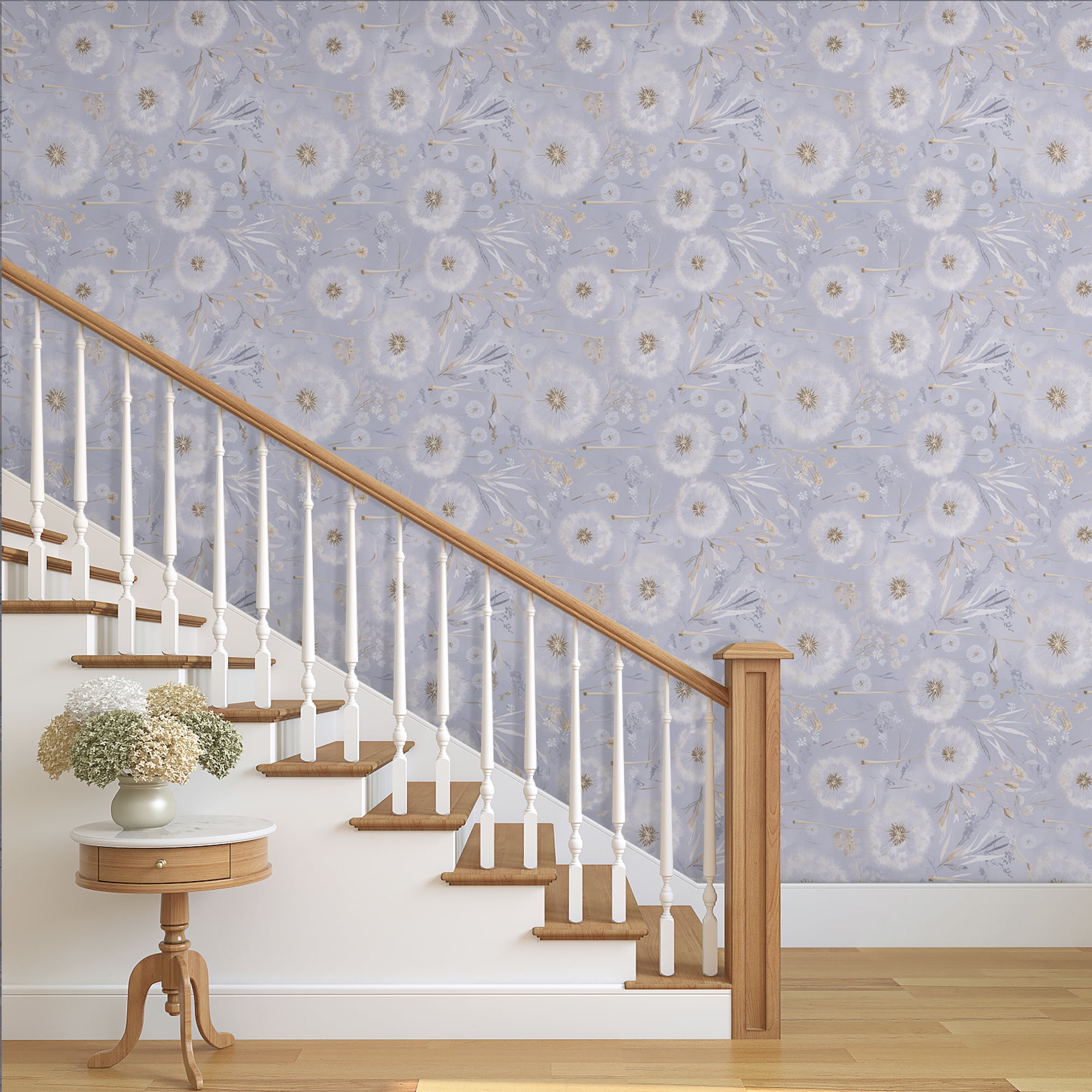 UMIGGEE Floral Wallpaper Peel and Stick Floral Wall Wallpaper Self Adhesive Flower Wallpaper Contact Paper 17.3-in x 118-in Home Decor Wall Covering Old Furniture Renovation
