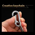 thumbnail image 2 of Men Stainless Steel Gourd Buckle Keychain Waist Belt Clip Anti-lost Buckle Hang, 2 of 5