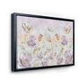 thumbnail image 3 of Designart 'Blossoming Pastel Tones Flowers' Traditional Framed Canvas Wall Art Print, 3 of 5