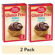 (2 pack) Betty Crocker Gluten Free Yellow Cake Mix, 15 oz.