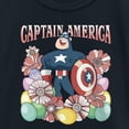 thumbnail image 2 of Girl's Marvel Easter Egg Hunt Superhero  Graphic Tee Navy Blue Large, 2 of 4