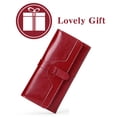 thumbnail image 7 of Beltzy Wallets for Women Leather with RFID Blocking Trifold Credit Card Holder with ID Window Zipper Coin Pocket Wallets for Women, 7 of 7