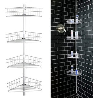 Vobor 4 Layer White Bathroom Shower Shelf Corner Organizer Shower