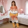 thumbnail image 2 of CAIVO Ice Cream Print Girls 2 Piece Pajama Sets Soft Long Sleeve Tops And Pants Cute Cartoon Sleepwear For Kids Comfortable Nightwear Children Pjs, 2 of 4