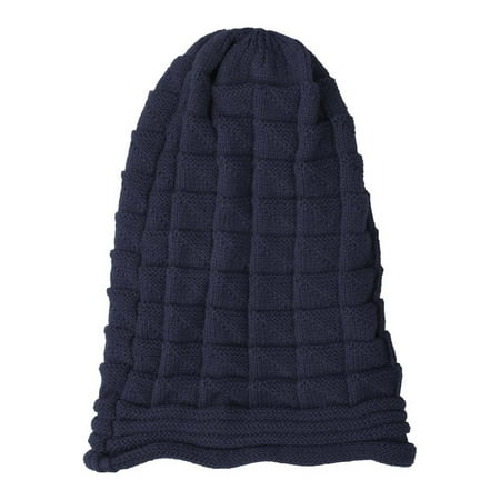 Hontri Fisherman Beanie Women s Fashionable Warm Knitted Hat Small Woolen Hat Casual Hat Caps Men Women Navy