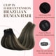 thumbnail image 3 of Extensiones de pelo con clip GOO GOO, cabello humano real, 40 cm, 120 g, 3 of 9