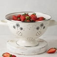 thumbnail image 2 of METALAC Dandelions Enamel Colander 2.7 Qt (2.5 L) Enameled Steel Vintage Strainer, 2 of 7