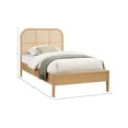thumbnail image 3 of Meridian Furniture Siena Natural Twin Bed, 3 of 8