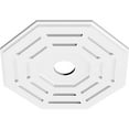 thumbnail image 2 of 18"OD x 3"ID x 7"C x 1"P Westin Architectural Grade PVC Contemporary Ceiling Medallion, 2 of 11
