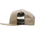 thumbnail image 2 of Solid Cotton Snapback Flat Brim Baseball Cap Adjustable Classic 6 Panel Hat, 2 of 3