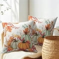 thumbnail image 4 of Fall Leaves Pillow Covers 18x18 Inch Set of 2 Maple Colors Leaf and Branch Autumn Outdoor Decorative Throw Pillow Covers Seasonal Pillowcases Rustic Farmhouse Cushion Covers for Couch Decor, 4 of 6