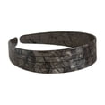 thumbnail image 2 of UNLLLL Vintage Tortoiseshell Acetate Headband, Wide Hairband for Women, Classic Elegant Hair Accessory, Non Slip Flexible Resin Material, for Daily Wear and Styling (Black), 2 of 7