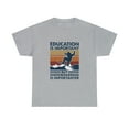 thumbnail image 2 of Education is important but snowboarding is importanter vintage T-Shirt, 2 of 2