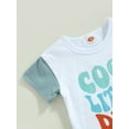 thumbnail image 5 of Bagilaanoe 2pcs Toddler Baby Boy Short Pants Set Short Sleeve Letter Print T Shirt Tops + Shorts 6M 12M 18M 24M 3T Kids Casual Summer Outfits, 5 of 8