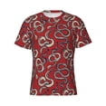thumbnail image 4 of Vsdgher Snake Print Men's Dry Fit Mesh Athletic Shirts Moisture Wicking Tennis T-Shirt Tops, 4 of 9