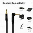 thumbnail image 2 of Coluber Cable - 1/4" TS Male to Right Angle 1/4" TRS - Pro 3-Pin Connector, 2 of 7