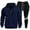 Navy, variant on SGMVNU Sweatsuits for Men 2 Piece Winter Men's Pocket Half Zip Casual Hoodie Sweatshirt Suit Sweatpants Set Tracksuit(Dark Gray, 2XL)