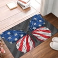 thumbnail image 5 of Daiia Butterfly With USA Flag Front Door Mat, Heavy Duty Durable Welcome Mat for Outdoor Indoor, Dirt Trapper Waterproof Super Absorbent Door Mat, 16" x 24", 5 of 9