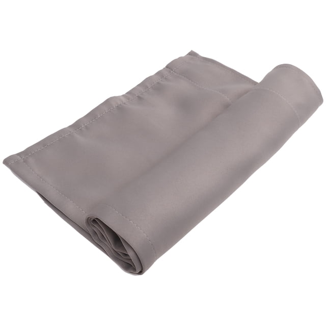 AURARMLET Grey Cotton Curtain Valance for Kitchen Window Light Filtering Short Window Curtains