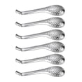 thumbnail image 3 of 6 Pcs Stainless Colander Caviar Spoon Stainless Steel Cocktail Spoon Catering Spoons Kitchen Slotted Spoon Julep Strainer, 3 of 3
