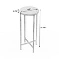 thumbnail image 5 of Nigella Black Granite Cross Legs Side Table, 5 of 7
