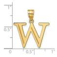thumbnail image 2 of 14k Gold Polished Etched Letter W Initial Pendant Necklace Pendant for Women - .6 Grams, 2 of 2