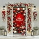 thumbnail image 5 of Linnome Santa Claus Pattern Christmas Door Cover 35x71 Inches, Festive Holiday Door Decoration for Home and Parties, 5 of 6
