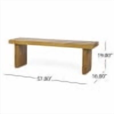 Outdoor Garden Rest Bench, Acacia Wood Outdoor Leisure Seat for Patio Garden, Teak