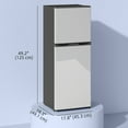 thumbnail image 3 of HOMCOM Mini-Frigo avec Congélateur 4,6 Pi3 Réfrigérateur Compact à 2 Portes Argent, 3 of 10