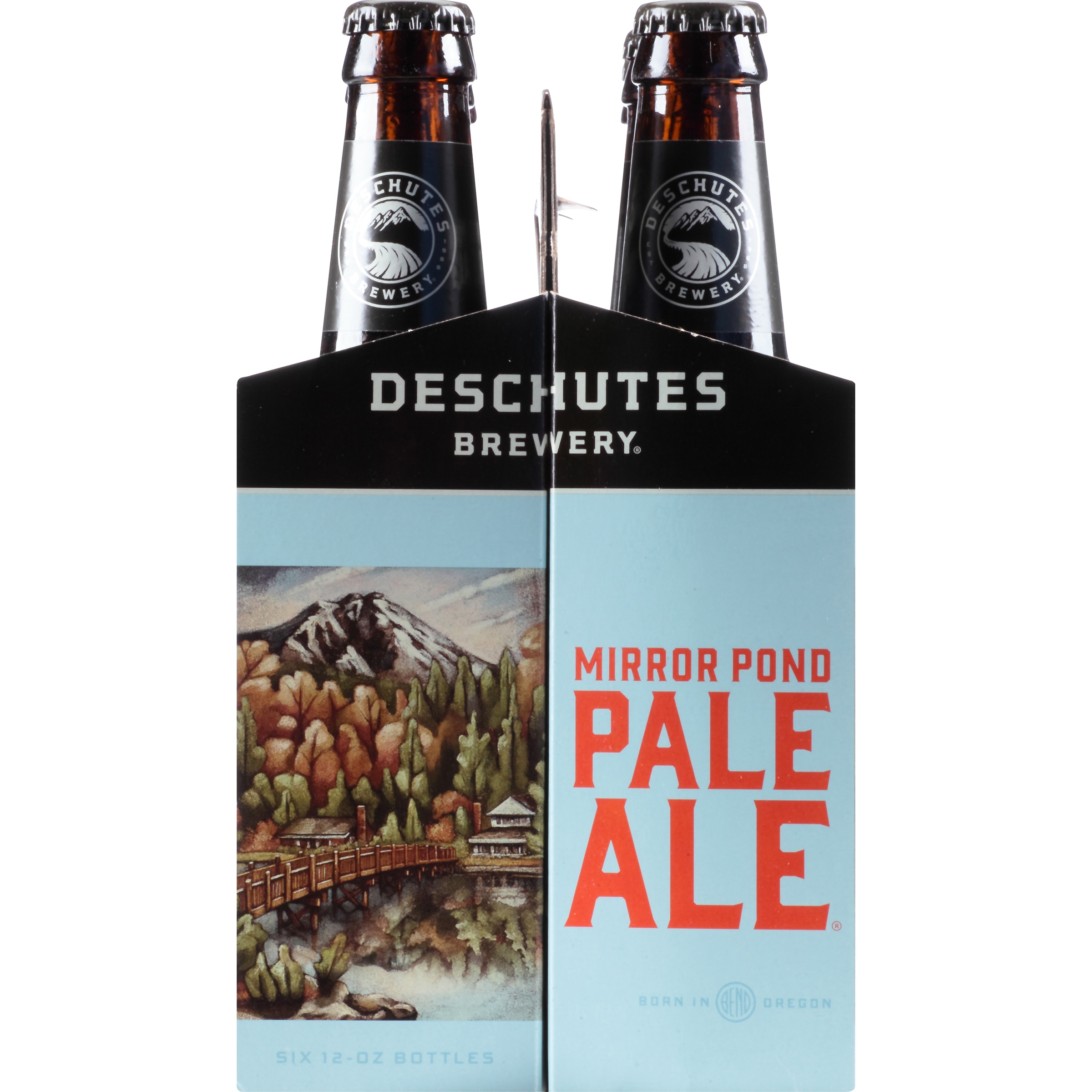 Deschutes Mirror Pond Pale Ale Craft Beer, 6 Pack, 12 fl oz Bottles, 5.0% ABV