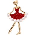 thumbnail image 1 of Ballet Dancing Girl Breastpin Creative Dancing Girl Brooch Exquisite Brooch Pin, 1 of 8