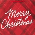 Hallmark 10" Large Horizontal Christmas Gift Bag Bundle (4 Bags Merry Christmas Plaid, Winter