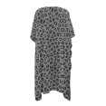 thumbnail image 2 of HELLHERO Leopard Print Pattern Long Kimono Swimsuit Cover Up Polyester Lightweight Free Size Bathing Suit Cover Up for Women, 2 of 6