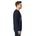 thumbnail image 3 of Gildan Merry Xmas Sweatshirt, Crewneck Christmas Print Pullover Navy Holiday Graphic Sweater, L, 3 of 5